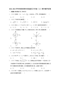 2021-2022学年河南省郑州市高新区八年级（上）期中数学试卷