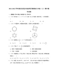 2021-2022学年湖北省武汉市新洲区邾城街九年级（上）期中数学试卷