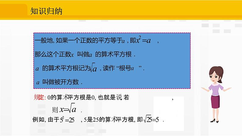 人教版版数学七年级下册6.1.1 算术平方根【课件+练习】05