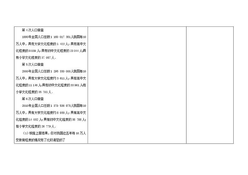 苏科初中数学八下《7．2　统计表、统计图的选用》word教案 (1)第3页