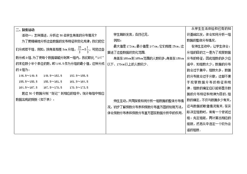 苏科初中数学八下《7．4 频数分布表和频数分布直方图》word教案 (1)02