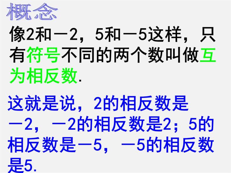 广东省惠州县梁化中学七年级数学上册《1.2.3 相反数》课件206