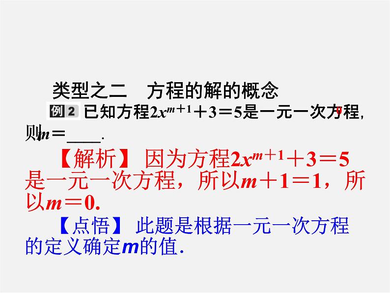 广东省珠海市第九中学七年级数学上册 3.1.1 一元一次方程课件第5页