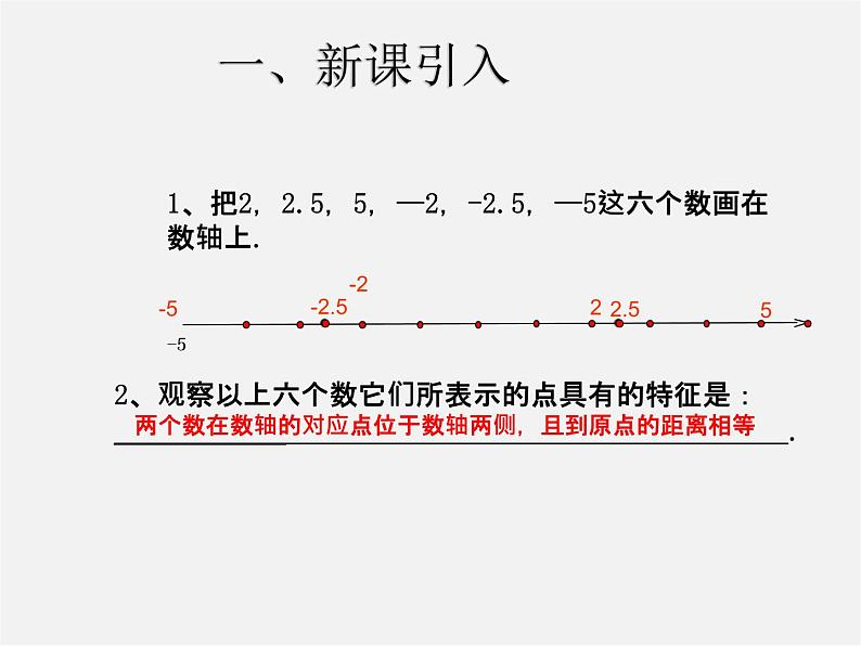 七年级数学上册 1.2.3 相反数课件第2页