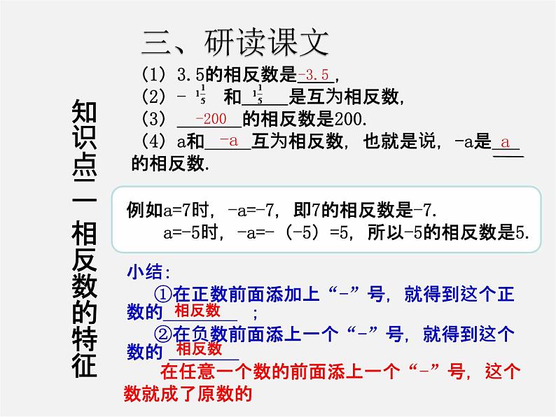 七年级数学上册 1.2.3 相反数课件第6页