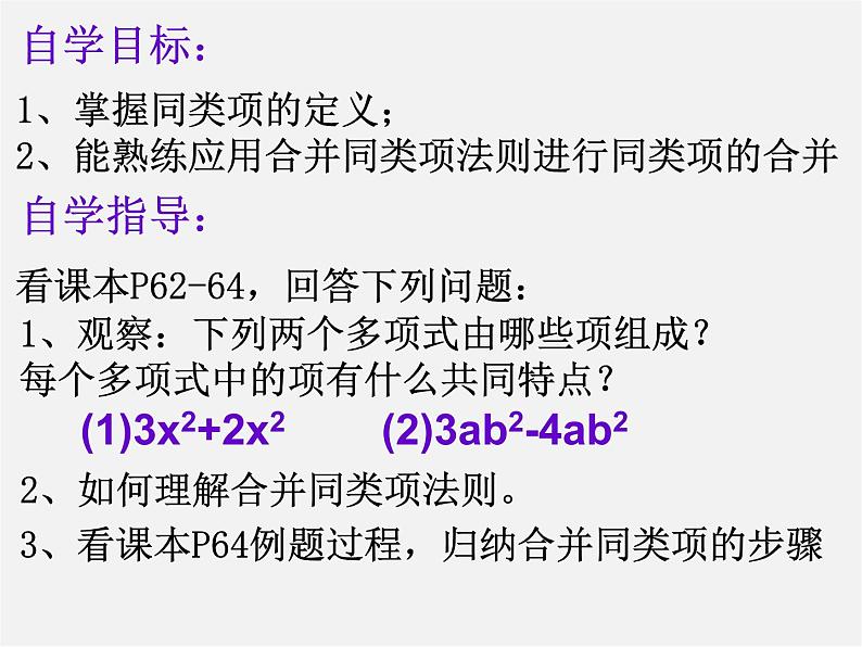 人教初中数学七上《2.1 整式》PPT课件 (5)第3页