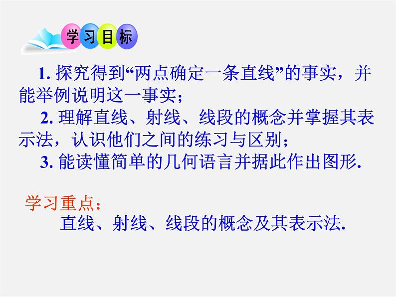 人教初中数学七上《4.2 直线、射线、线段》PPT课件 (20)第3页