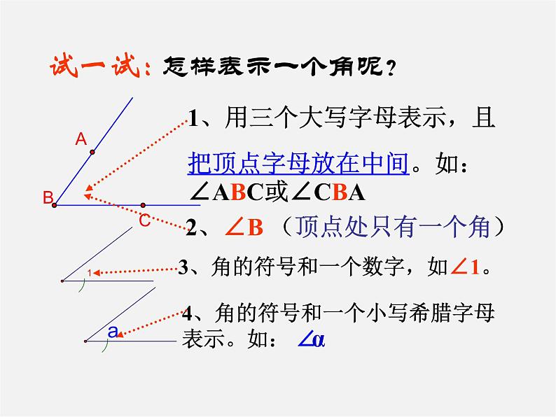 人教初中数学七上《4.3 角》PPT课件 (8)第4页