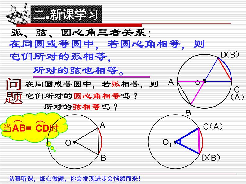 人教版九年级数学上册24．1．3 弦、弧、圆心角教学课件（共26张）第6页