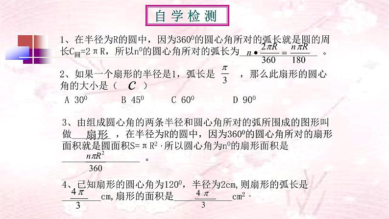 人教版九年级数学上册：24.4 弧长和扇形面积  课件（共14张PPT）03