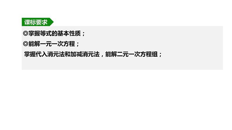 2021年九年级中考一轮复习 等式与一次方程和方程组 课件第2页