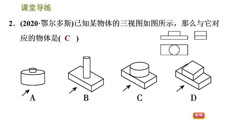 2021—2022学年人教版九年级下册数学课件 第29章 29.2.2  三视图——由三视图到几何体第5页