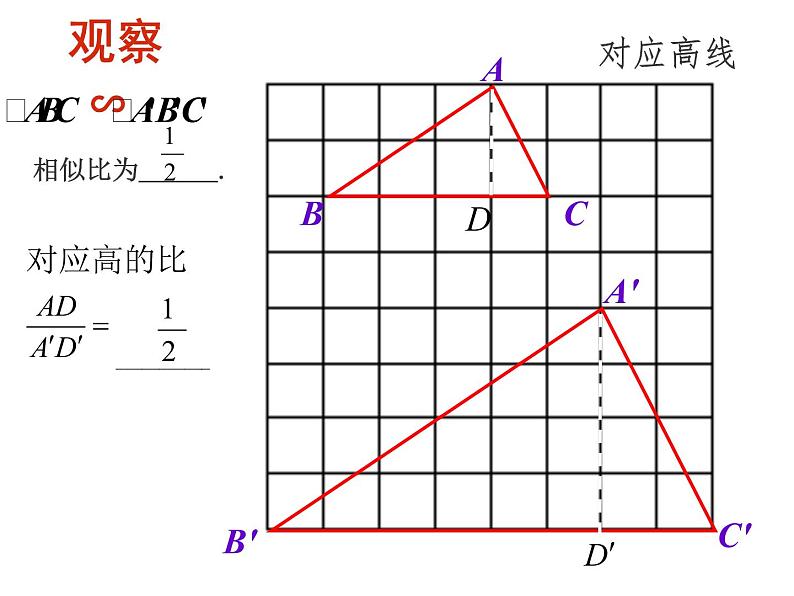 2020—2021学年人教版数学九年级下册27.2.2相似三角形的性质课件PPT第5页