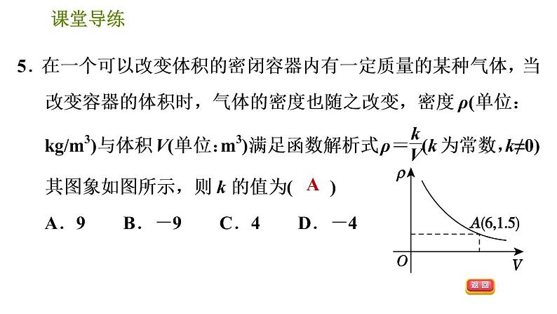 2021—2022学年人教版九年级下册数学课件 第26章 26.2.2  用反比例函数解决跨学科应用问题第8页