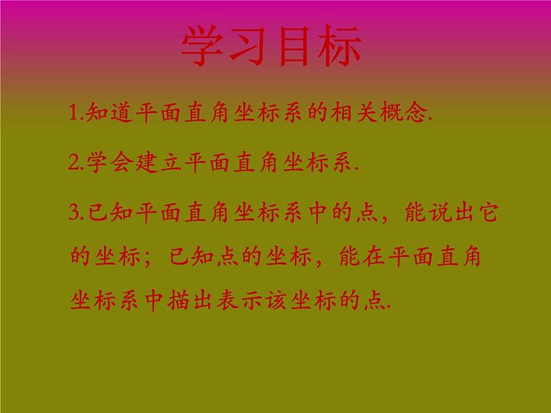 2021-2022学年七年级数学人教版下册  7.1.2 平面直角坐标系(共26张PPT)课件PPT第2页