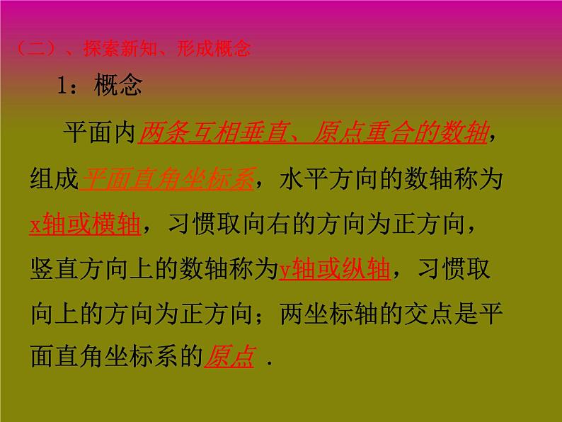 2021-2022学年七年级数学人教版下册  7.1.2 平面直角坐标系(共26张PPT)课件PPT第7页