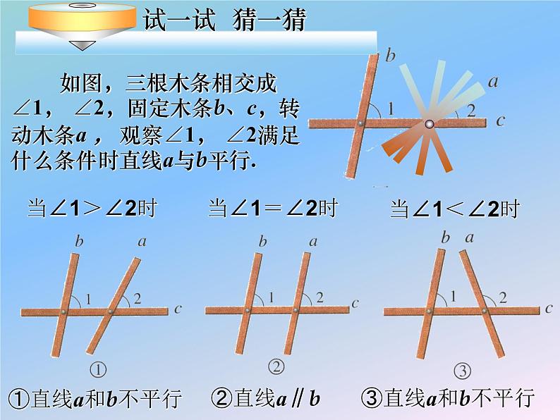 2021-2022学年人教版数学七年级下册 5.2.2 平行线的判定  课件第7页