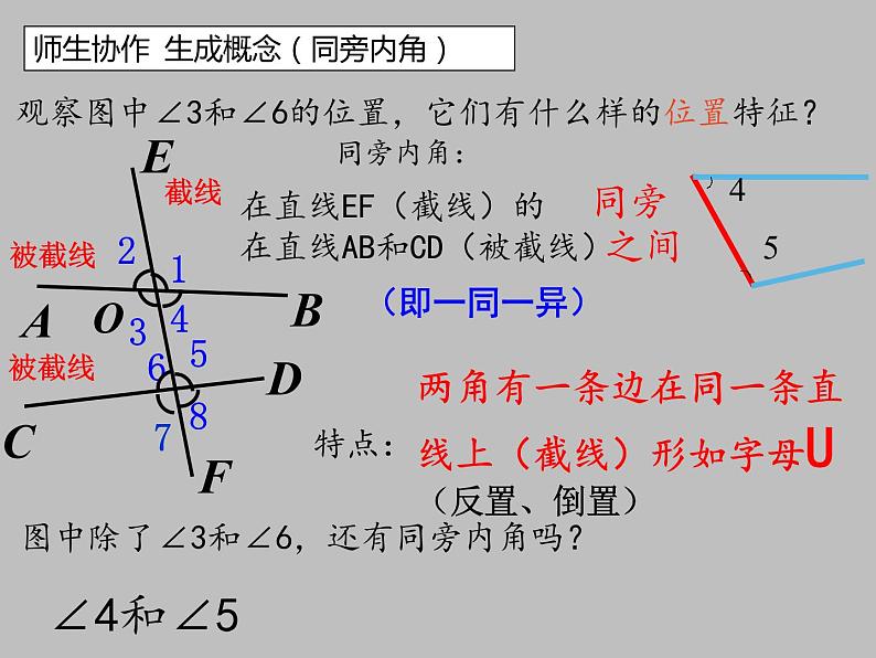 5.1.3 同位角、内错角、同旁内角课件  2020--2021学年人教版七年级数学下册第8页