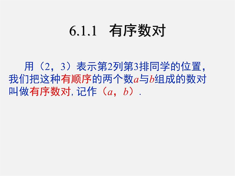 第2套人教初中数学七下  7.1.1 有序数对课件205