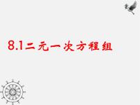 人教版七年级下册第八章 二元一次方程组8.1 二元一次方程组授课课件ppt