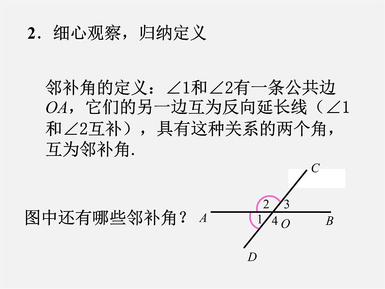 第4套人教初中数学七下  5.1.1 相交线课件第8页
