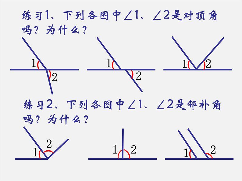 第5套人教初中数学七下  5.1.1 相交线课件1第6页