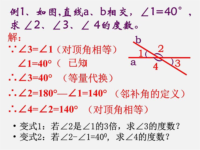 第5套人教初中数学七下  5.1.1 相交线课件1第7页