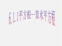 初中数学人教版七年级下册6.1 平方根授课课件ppt