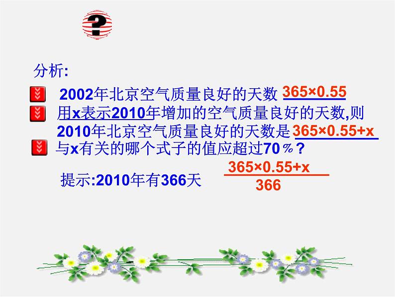 第6套人教初中数学七下 9.2.2 实际问题与一元一次不等式课件1第3页