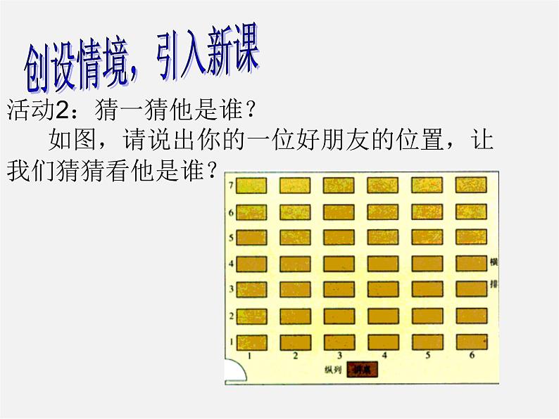 第7套人教初中数学七下  7.1.1 有序数对课件第2页