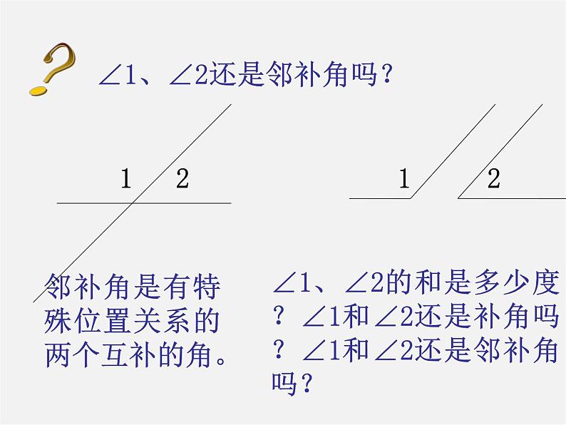 第8套人教初中数学七下  5.1.1 相交线课件06