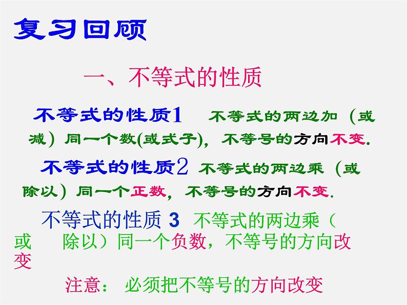 第8套人教初中数学七下  9.2 一元一次不等式的解法大全课件02