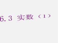 2021学年6.3 实数图文ppt课件