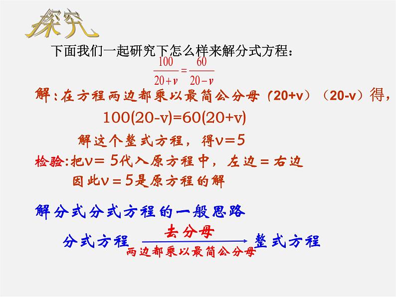 第7套人教初中数学八上  15.3 分式方程（第1课时）课件第6页