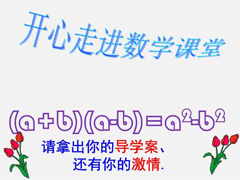 第8套人教初中数学八上 14.2.1 平方差公式课件01