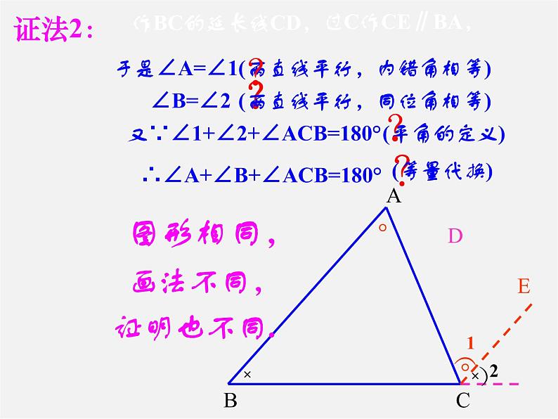 第10套人教初中数学八上  11.2.1 三角形的内角和课件第7页