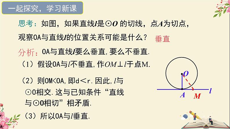 29.3切线的性质和判定-冀教版九年级数学下册课件04