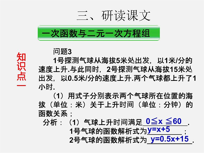 第3套人教初中数学八下  19.2.3《一次函数与方程、不等式》一次函数与一元一次方程课件105