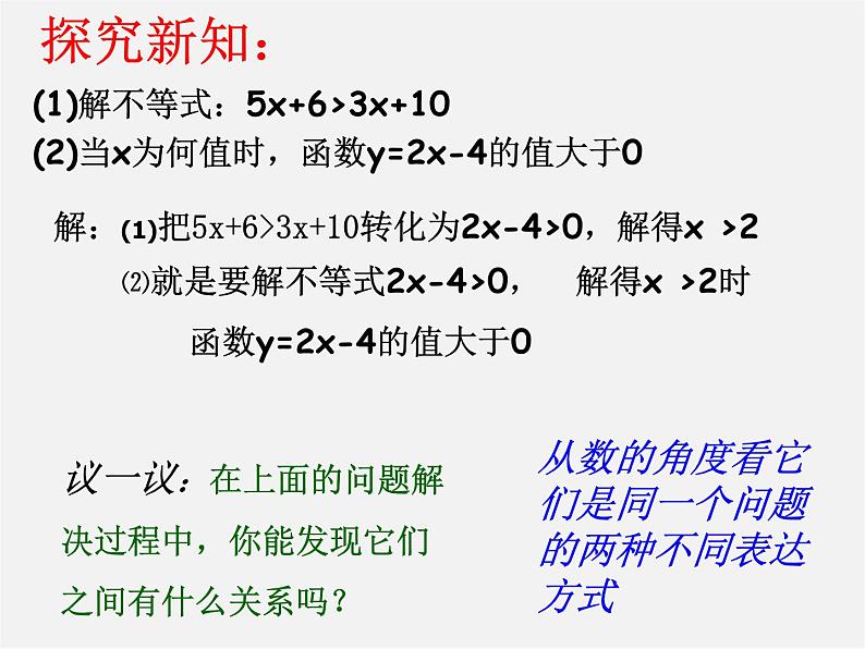 第4套人教初中数学八下  19.2.3 一次函数与方程、不等式课件03