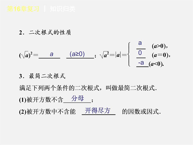 第6套人教初中数学八下 第16章 二次根式复习课件03