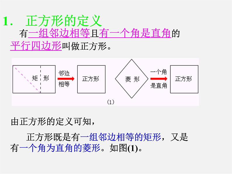 第7套人教初中数学八下 18.2.3 正方形课件4第4页