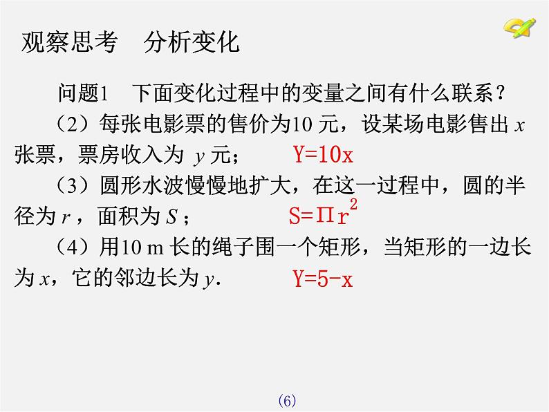 第7套人教初中数学八下 19.1.1 变量与函数课件208