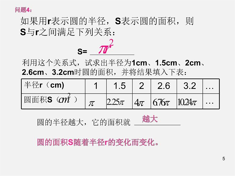 第7套人教初中数学八下 19.1.1 变量与函数课件505