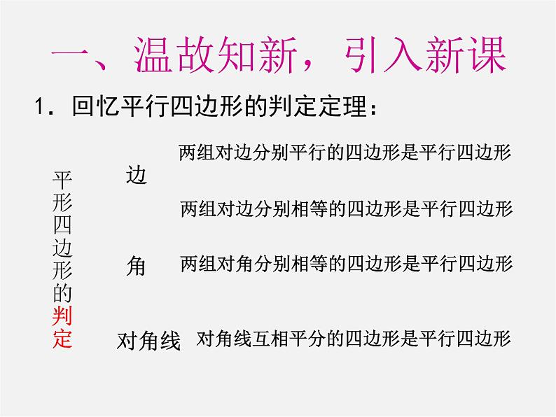 第8套人教初中数学八下 18.1.2 平行四边形的判定课件2第2页