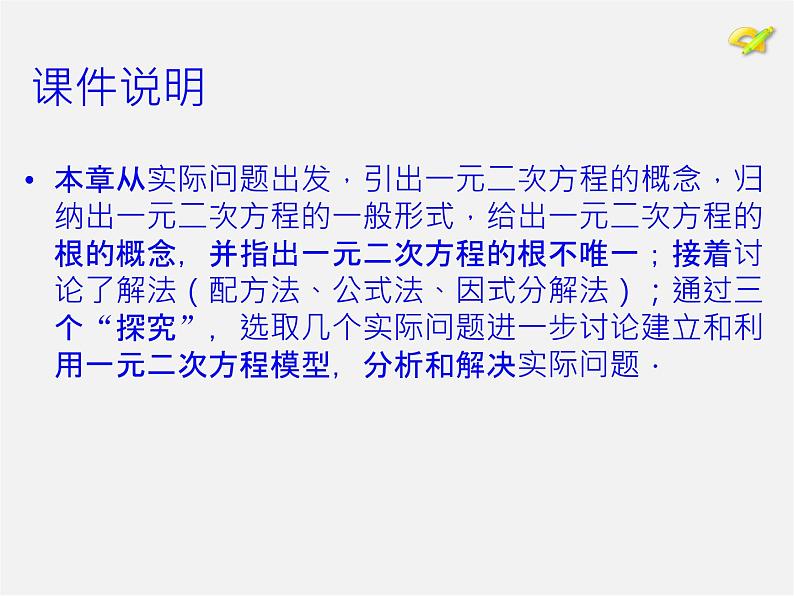 第1套人教版数学九上第21章《一元二次方程》小结 PPT课件第2页