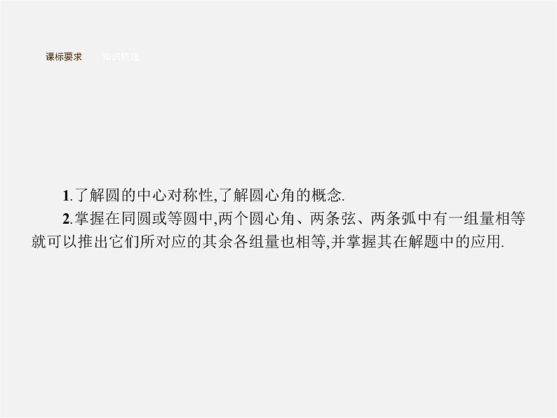 第3套人教初中数学九上  24.1.3 弧、弦、圆心角课件第2页