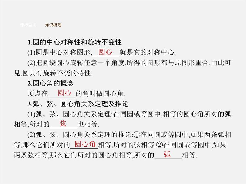 第3套人教初中数学九上  24.1.3 弧、弦、圆心角课件第3页