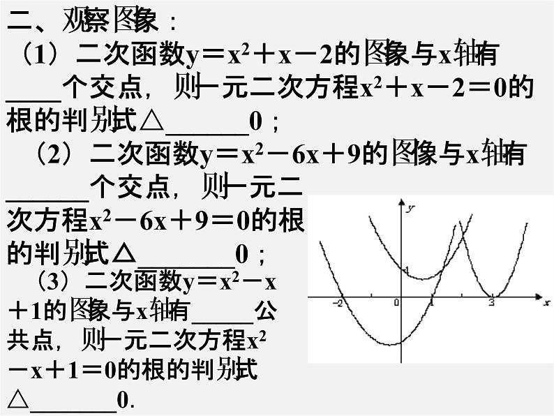 第5套人教初中数学九上  22.2 二次函数与一元二次方程课件2第3页