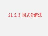 第6套人教初中数学九上  21.2.3 因式分解法课件2