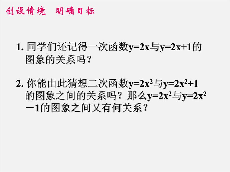 第6套人教初中数学九上  22.1 二次函数y=ax2+k的图象（第3课时 ）课件第2页